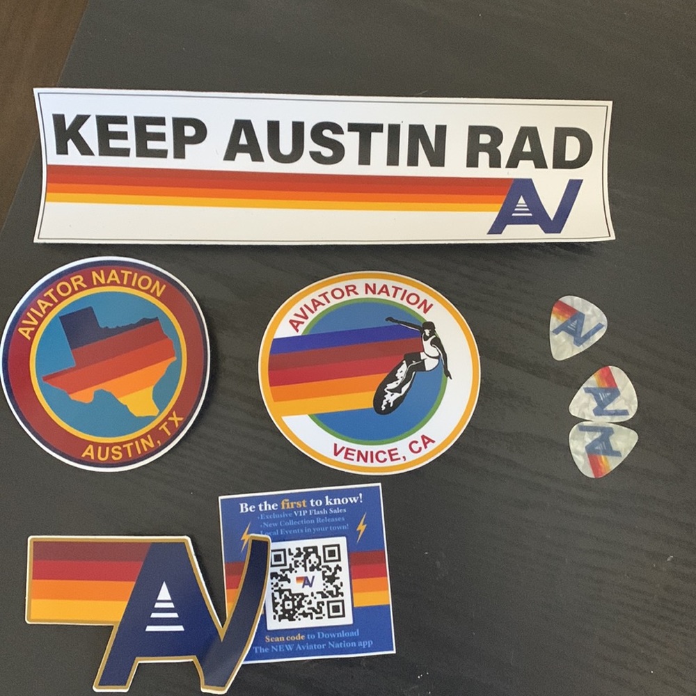 Aviator Nation Stickers Guitar Picks